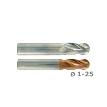 P607/619 - Gömbvégű keményfém ujjmaró HardCut, 4-élű