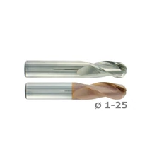 P671/626 - Gömbvégű keményfém maró HardCut, 3-élű 