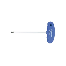 Gömbvégű T-hatszögkulcs,  műanyag nyéllel  2mm, pengehossz 100mm