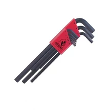 9 részes, hosszúszárú, egyenes végű L hatszögkulcs készlet (metrikus) Méret: 1,5-10mm