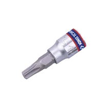 Torx bitfej, furatos,  1/4'' meghajtással, T25