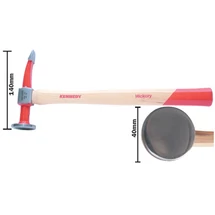 Simító kalapács ívelt vésőéllel 450g 