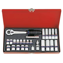 26 részes kézi dugókulcs készlet, hatszögű 3/8''  