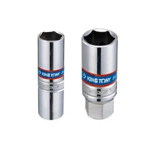 Gyertya-dugókulcs 3/8'' 21mm gumibetétes 