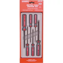 Nyeles gömbvégű hatszögkulcs készlet - Metrikus, 6 darabos  