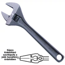 Állítható csavarkulcs Teljes hossz: 450 mm (18'') Pofa nyitás: 60 mm