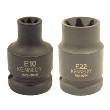 E-10 Torx gépi dugókulcs 1/2'' meghajtással 