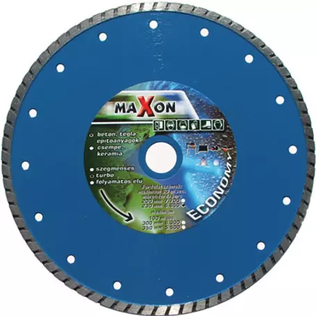 MAXON 230x7x22,23mm-es turbo gyémánttárcsa 
