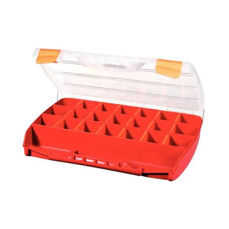 Szortimentkoffer 32 cm piros 32x26x5 cm - 22 rész