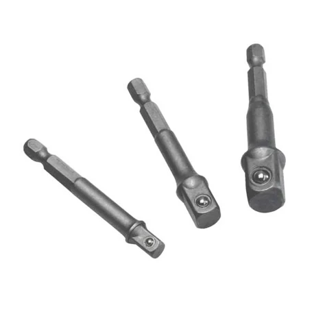 3 részes átalakító készlet 1/4'' hatszögről 1/4'' + 3/8'' + 1/2'' négyszög 