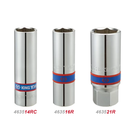 Gyertya-dugókulcs 1/2'' 21mm gumibetétes 