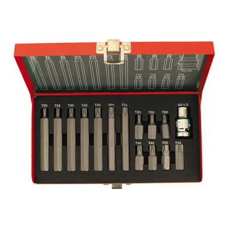TORX csavarozóbit készlet 10mm-es befogással