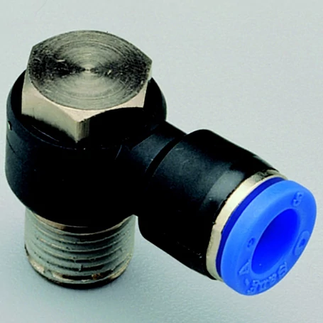 Könyök csatlakozó - forgó kivitelben 6 mm x 1/4"